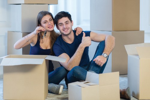 Commercial moving team planning a business relocation in Brixton