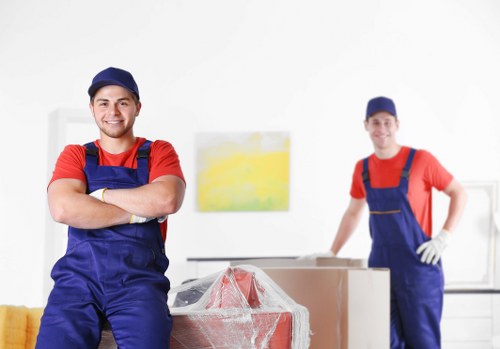 Specialist handling for larger items in a van move