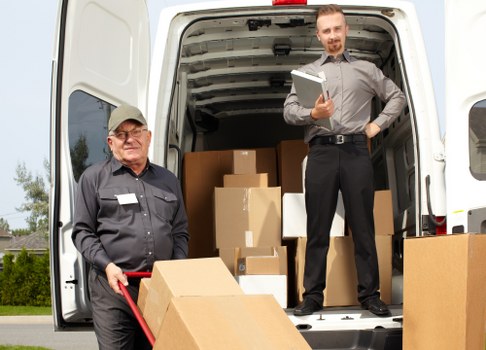 Man With Van Brixton team loading items safely during a move