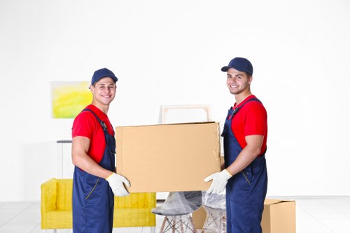 Local moving van loaded with furniture for a Brixton household move