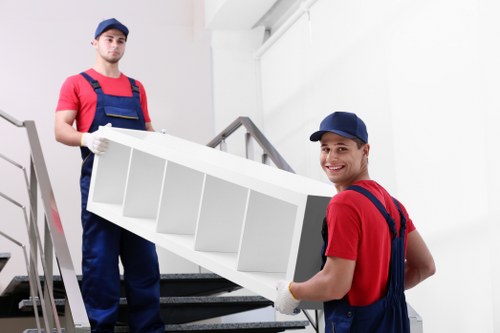 Removal team assisting with a flat move in Brixton
