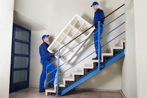 Local removals crew handling a flat move in Brixton