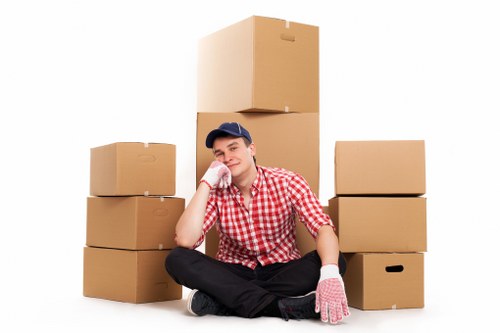 Secure storage space for household furniture and boxes